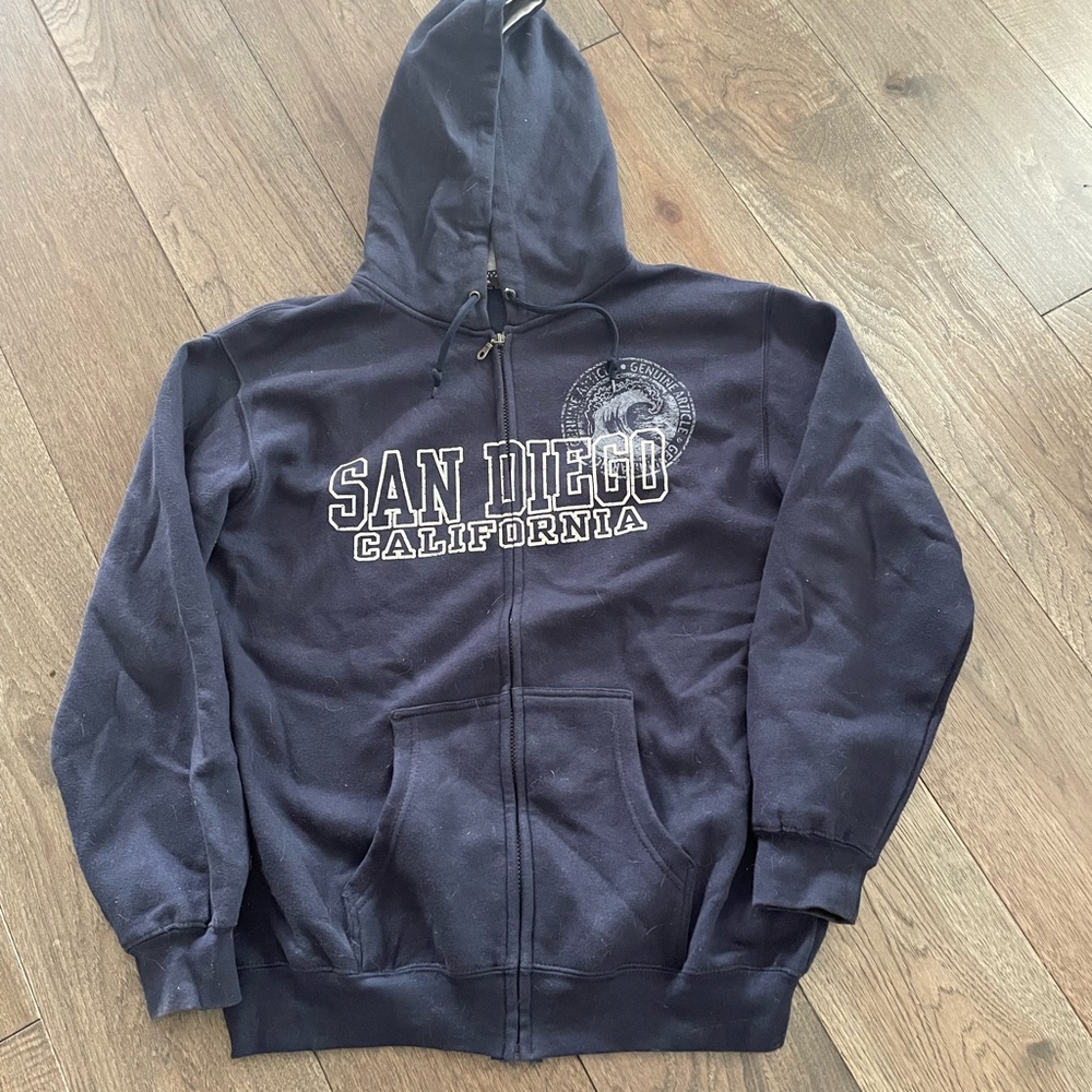 Hooded Zip Up Sweatshirt